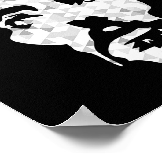 Abstract Jezus Christus Portret - Devout Christeli Poster (Hoek)