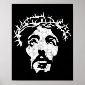 Abstract Jezus Christus Portret - Devout Christeli Poster (Voorkant)