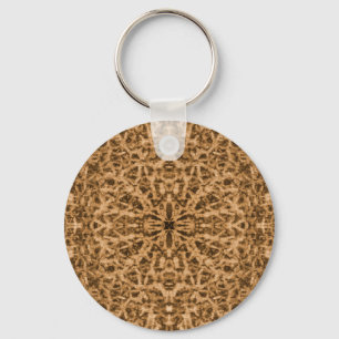Abstract kaleidoscoop pelpatroon sleutelhanger
