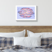 Abstract Kaleidoscope Burst Canvas (Insitu (Slaapkamer))