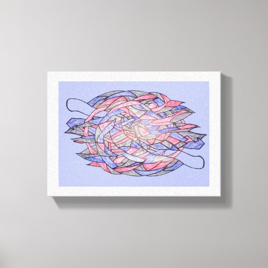 Abstract Kaleidoscope Burst Canvas (Voorkant)