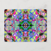 Abstract Kaleidoscope Pattern Briefkaart (Voorkant)