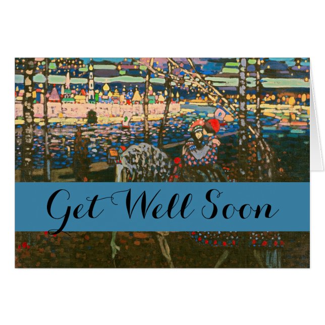 Abstract Kandinsky Riding Paar Kleurrijk (Voorkant Horizontaal)