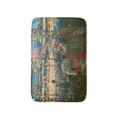 Abstract Kandinsky Riding Paar Kleurrijk Badmat (Voorkant Verticaal)