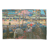 Abstract Kandinsky Riding Paar Kleurrijk Kussensloop (Voorkant)
