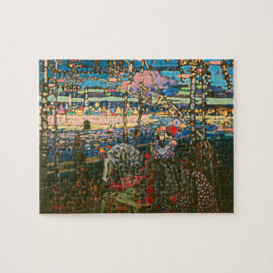 Abstract Kandinsky Riding Paar Kleurrijk Legpuzzel