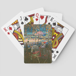 Abstract Kandinsky Riding Paar Kleurrijk Pokerkaarten