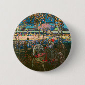 Abstract Kandinsky Riding Paar Kleurrijk Ronde Button 5,7 Cm (Voorkant)