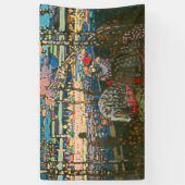 Abstract Kandinsky Riding Paar Kleurrijk Spandoek (Verticaal)
