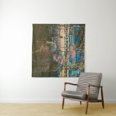 Abstract Kandinsky Riding Paar Kleurrijk Wandkleed (In Situ (horizontaal))