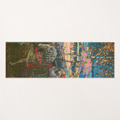 Abstract Kandinsky Riding Paar Kleurrijk Yogamat (Voorkant (horizontaal))