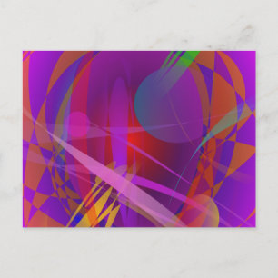 Abstract kattengezicht briefkaart