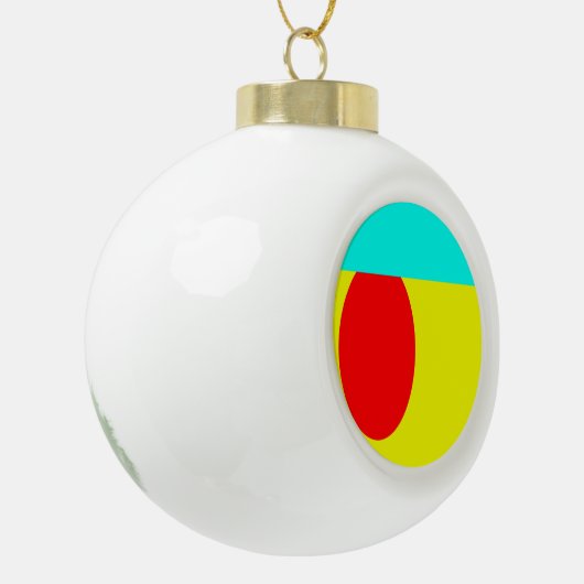 Abstract Keramische Bal Ornament (Links)