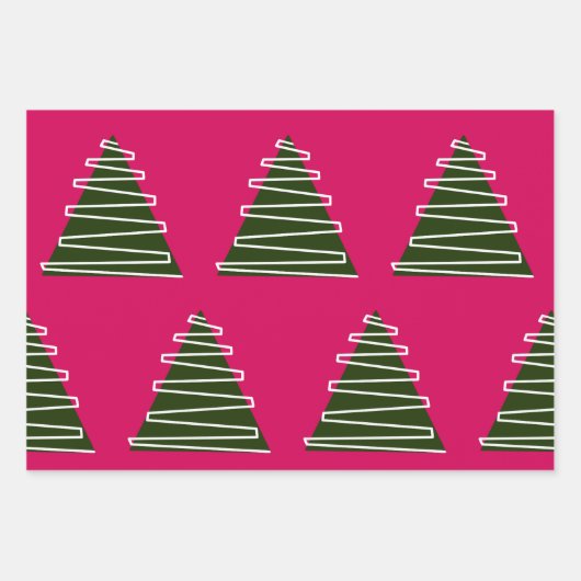 Abstract kerstboom inpakpapier (Voorkant 2)