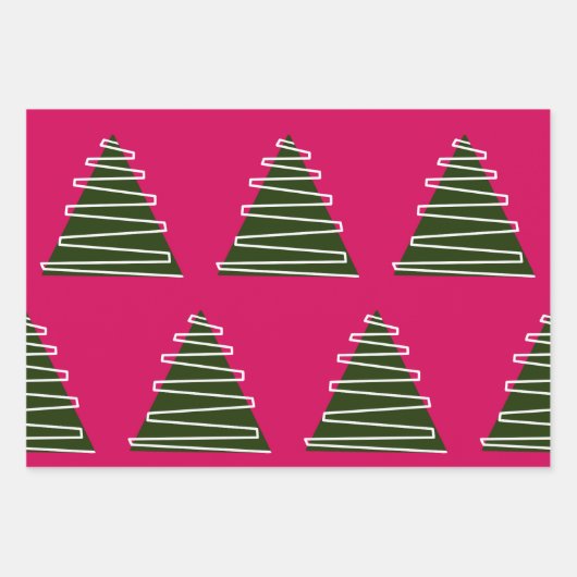 Abstract kerstboom inpakpapier (Voorkant)