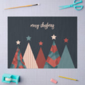 Abstract kerstboombos met prettige kerst tissuepapier (Craft)