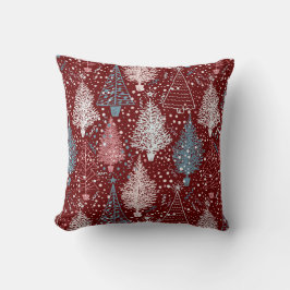 Abstract kerstboompatroon 3 kussen