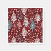 Abstract kerstboompatroon 3 servet (Voorkant)