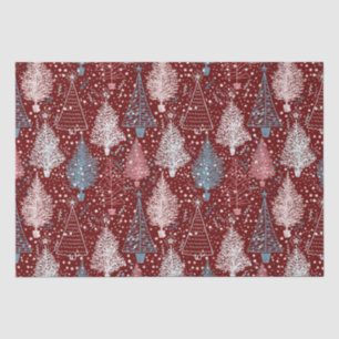 Abstract kerstboompatroon 3 tissuepapier