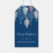 Abstract kerstboompatroon cadeaulabel (Voorkant)