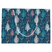 Abstract kerstboompatroon groot cadeauzakje (Achterkant)