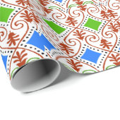 Abstract kerstcadeautje cadeaupapier (Rol Hoek)