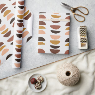 Abstract Kerstmis Beige Minimalistisch Cadeaupapier