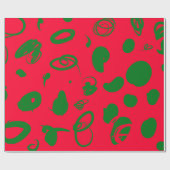 Abstract kerstontwerp Wrapppapier Cadeaupapier (Vlak)