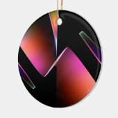 Abstract kerstornament keramisch ornament (Links)