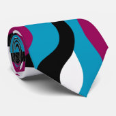 Abstract Klassieke retrale minimalistische avy Stropdas (Opgerold)