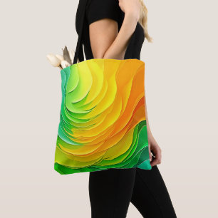 Abstract Kleur Energie Stroom Design Draagtas