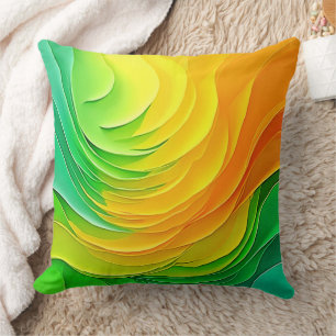 Abstract Kleur Energie Stroom Ontwerp Kussen