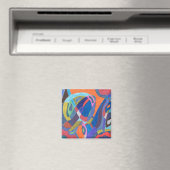 abstract "Kleur Rush" Magneet (Insitu (Vaatwasser))