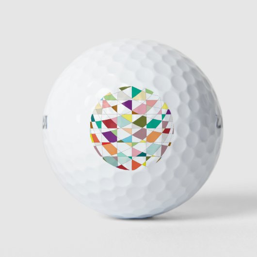 Abstract Kleur Tapijt Golfballen (Voorkant)