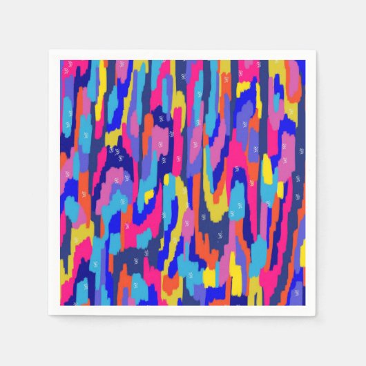 Abstract kleurenboek servet (Voorkant)