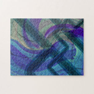 Abstract kleurenlandschap legpuzzel