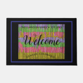 Abstract kleurenontwerp voor bamboe deurmat (Voorkant)