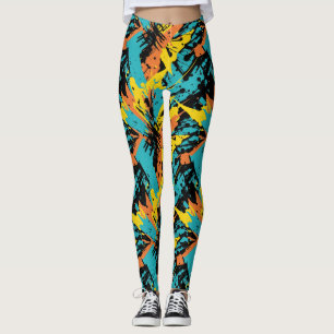 Abstract kleurenpalet voor schildpad leggings