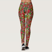 Abstract kleurenpatroon leggings (Achterkant)