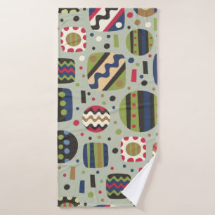 abstract kleurenpatroon textiel, interieurontwerpe badhanddoek