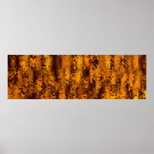 Abstract kleurenpixel poster