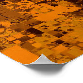 Abstract kleurenpixel poster (Hoek)