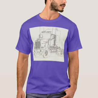 Abstract kleurenvrachtwagen 18 t-shirt
