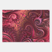 Abstract kleurig blauw rood Violet Spiral Patroon Inpakpapier Vel (Voorkant 2)