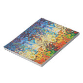 Abstract kleurig gestructureerd patroon notitieblok (Gedraaid)