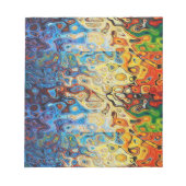 Abstract kleurig gestructureerd patroon notitieblok (Voorkant)