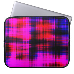 Abstract kleurig patroon laptop sleeve