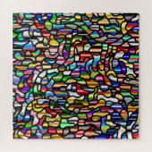 Abstract kleurig patroon legpuzzel (Horizontaal)