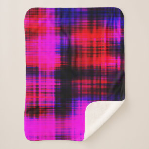 Abstract kleurig  patroon sherpa deken
