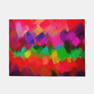 Abstract kleurig schilderen #3 deurmat